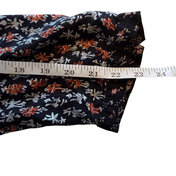 Ulla Popken Womens Plus Boho Top 20/22 Bohemian Flowy Peasant Festival Neutral - Picture 11 of 12